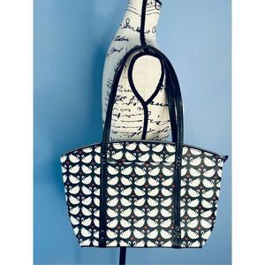 Relic Swan Heart Tote Bag Faux Leather